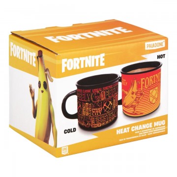 Fortnite Heat Change Mug/Karstuma Maiņas Krūze Peely and Fishstick (Jauna)
