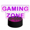 MECHARITE 3D LED Lampa Gaming Zone (Jauna) 