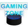MECHARITE 3D LED Lampa Gaming Zone (Jauna) 