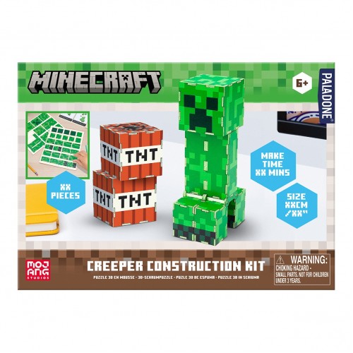 Minecraft Creeper and TNT Construction Kit (Jauns)