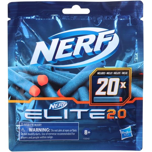 NERF Elite 2.0 Refill 20 Bullets/Lodes (Jaunas)