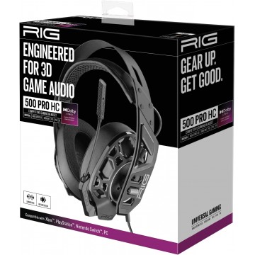 RIG 500 PRO HC Black Headset/Austiņas (PS5/PS4/Xbox/Switch/PC) (Jaunas)