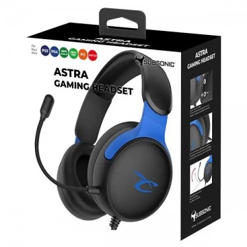 Subsonic PlayStation 5 Astra Gaming Headset Black/Blue (Jaunas)