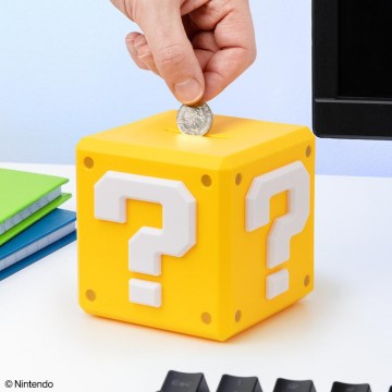 Super Mario Question Block Money Box/Krājkase Paladone (Jauna)