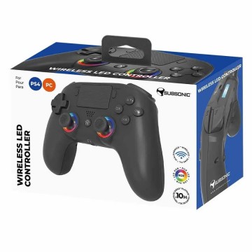PlayStation 4 Wireless LED Controller Black Subsonic (Jauns)