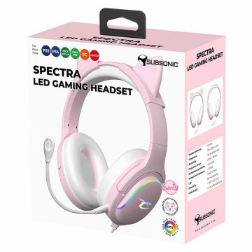 Subsonic Spectra LED Gaming Headset Sweety Pink (Jaunas)