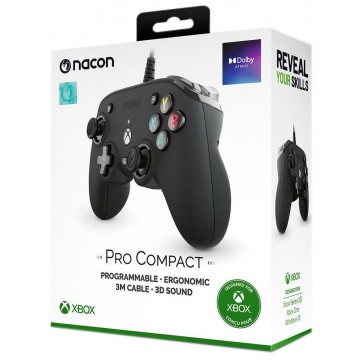 Nacon Xbox Series/One Wired Controller PRO Compact Black (Jauna)