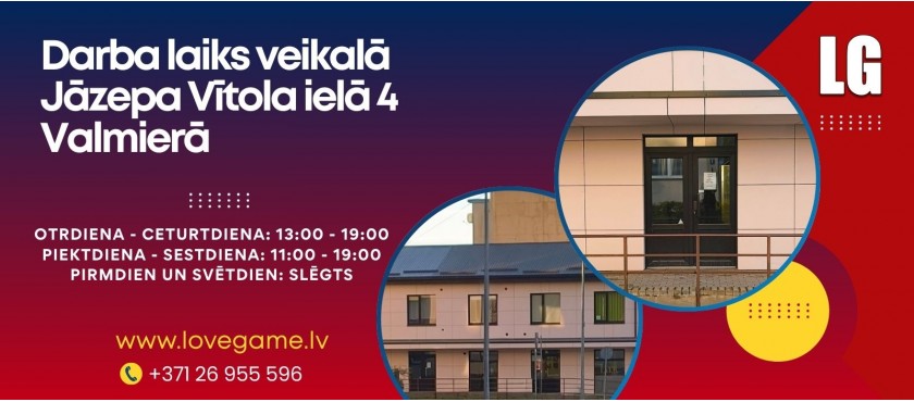 lovegame.lv veikals Jāzepa Vītola iela 4 Valmiera